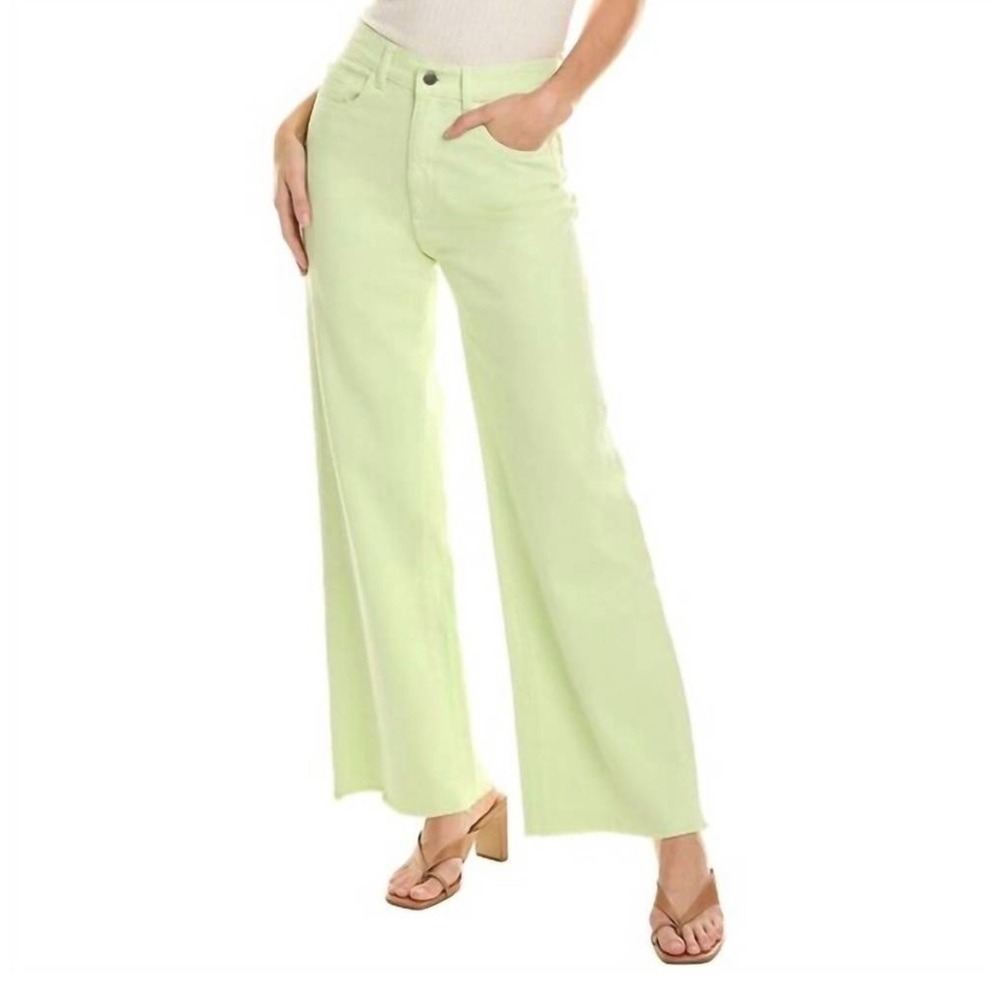 DL1961 Hepburn Wide Leg Women Size 31 Limeade